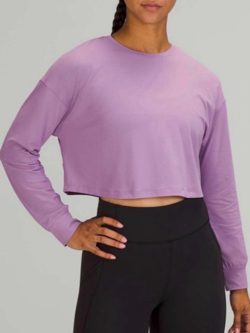 Lululemon Muscle Love Long Sleeve Shirt Wisteria Purple M